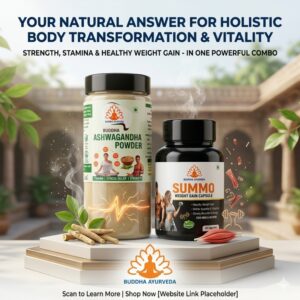 Buddha Ayurveda Ashwagandha Powder & Weight Gain Capsules Combo