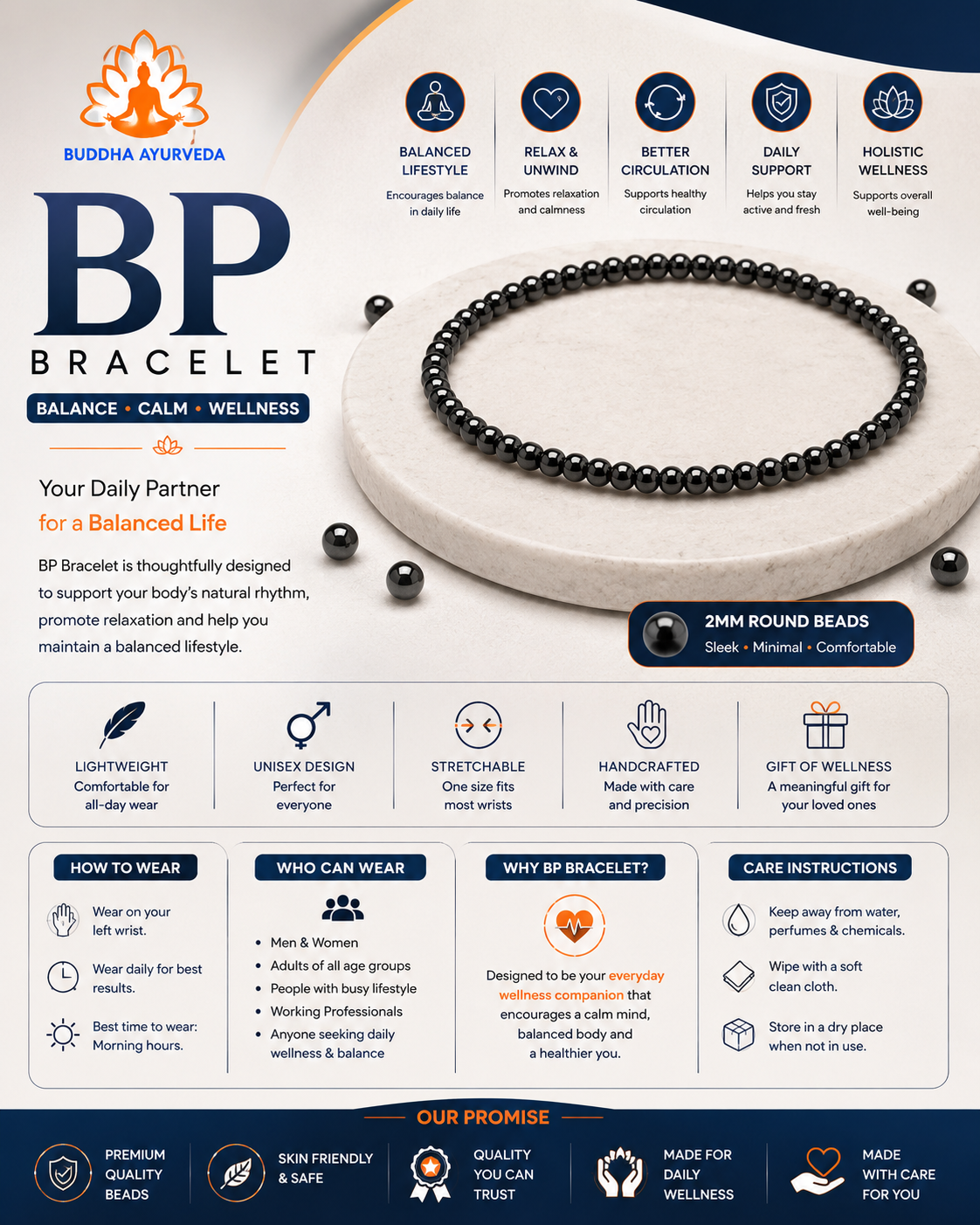 Buddha Ayurveda BP Bracelet™